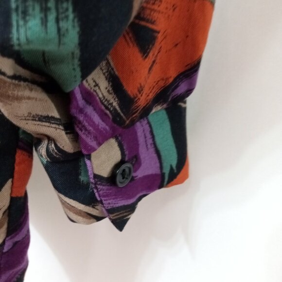 Vintage Phillip Lawrence Skirt Set Pull on Skirt with Blouse Women's Size 10 - Picture 9 of 16